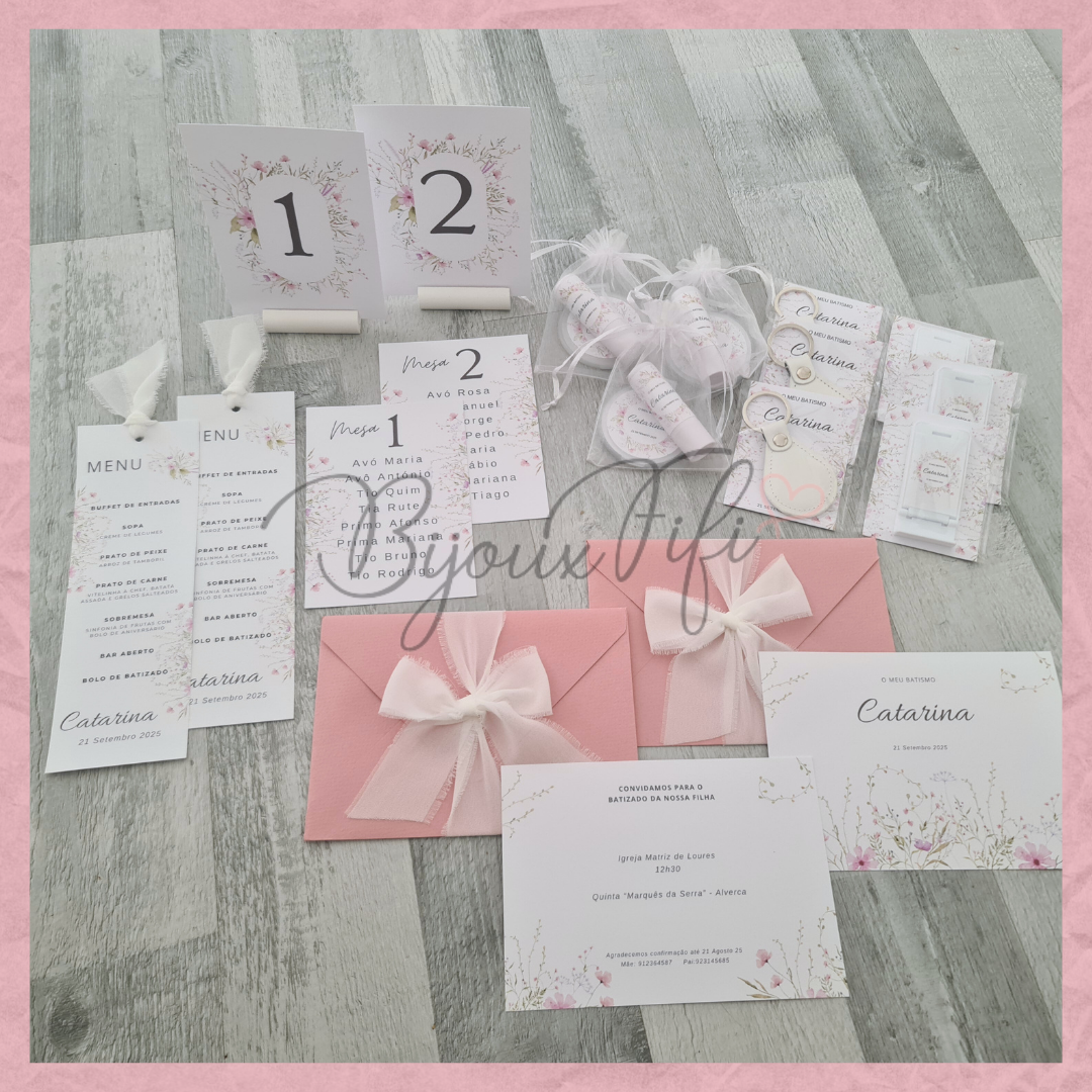 Kit Espelho de bolso+lip balm "WildFlowers Rose"