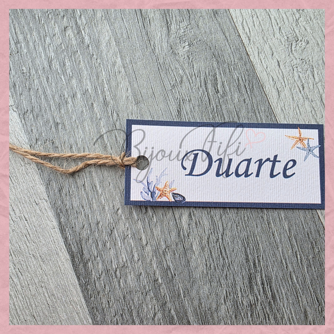 Marcador de Mesa Individual "Cruise Ticket"