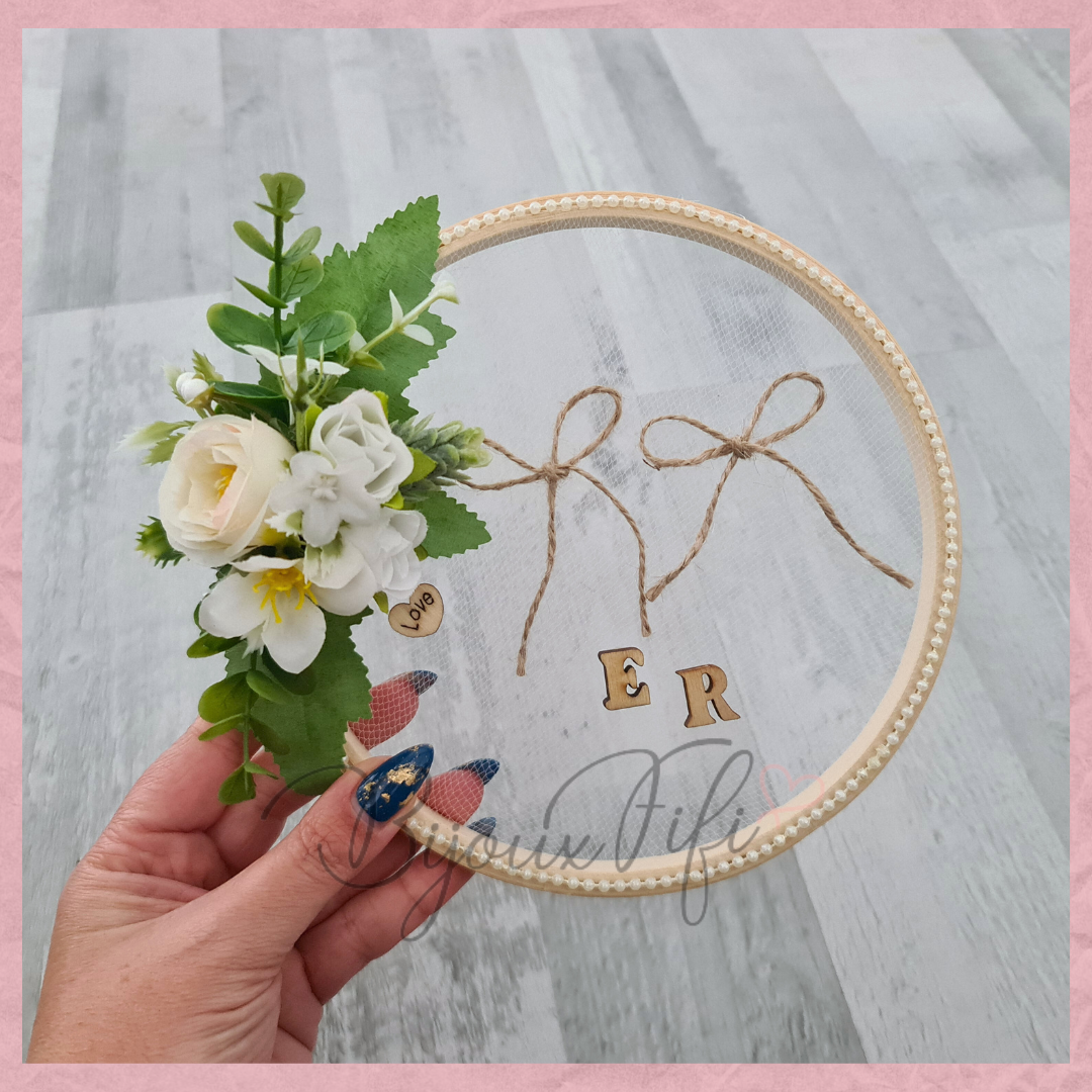 Porta-Alianças Aro Floral