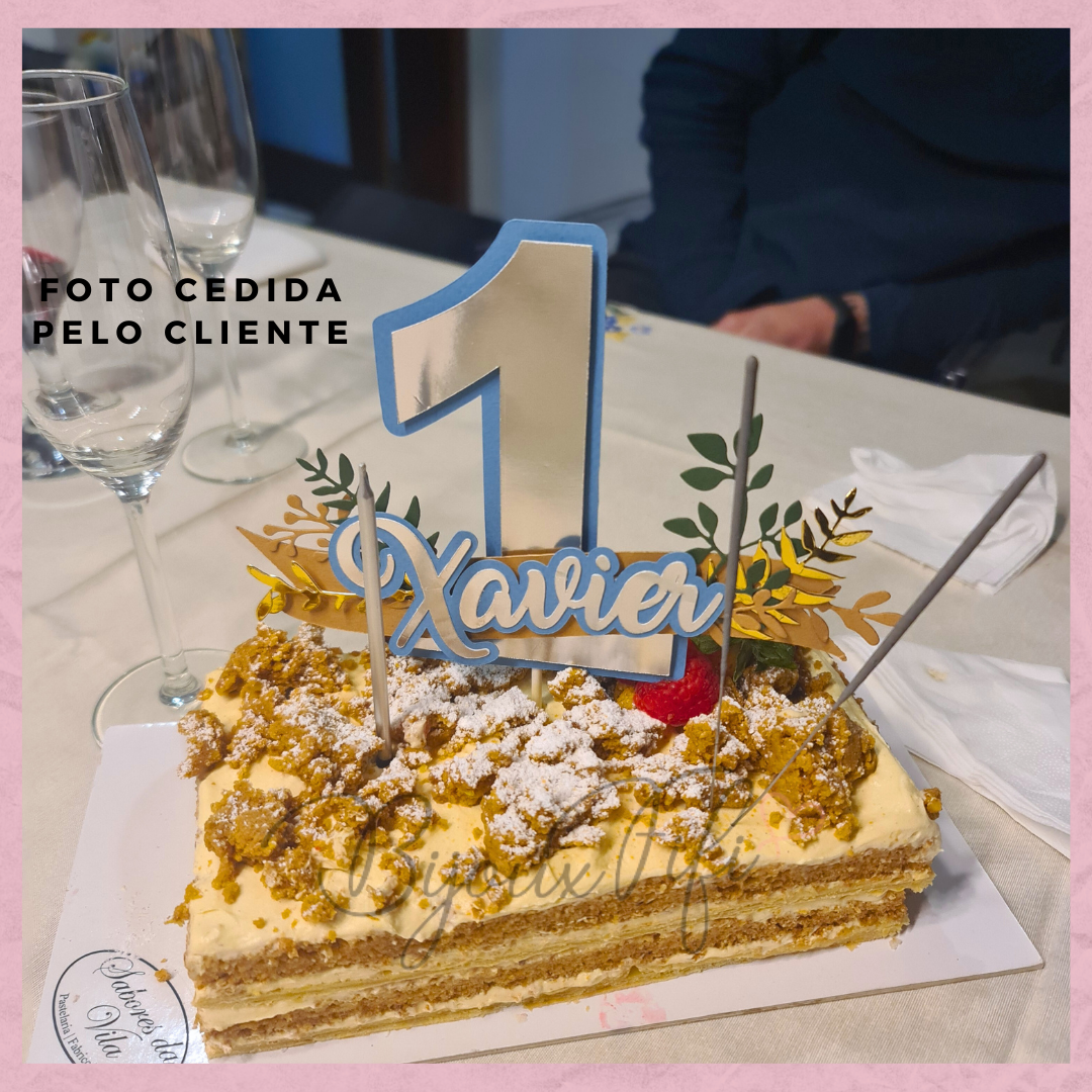 Topo de Bolo "Numeros"