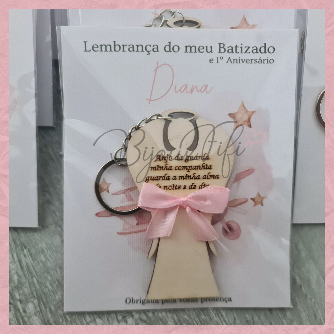 Porta-chaves anjo "Cute Bear" Rose