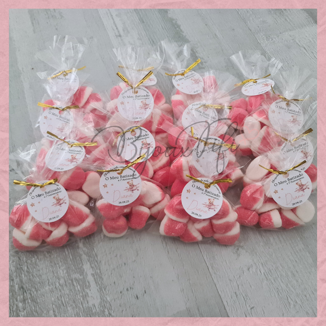 Saquinho de Gomas "Cute Bear" Rose