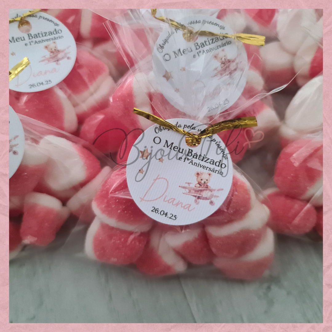 Saquinho de Gomas "Cute Bear" Rose
