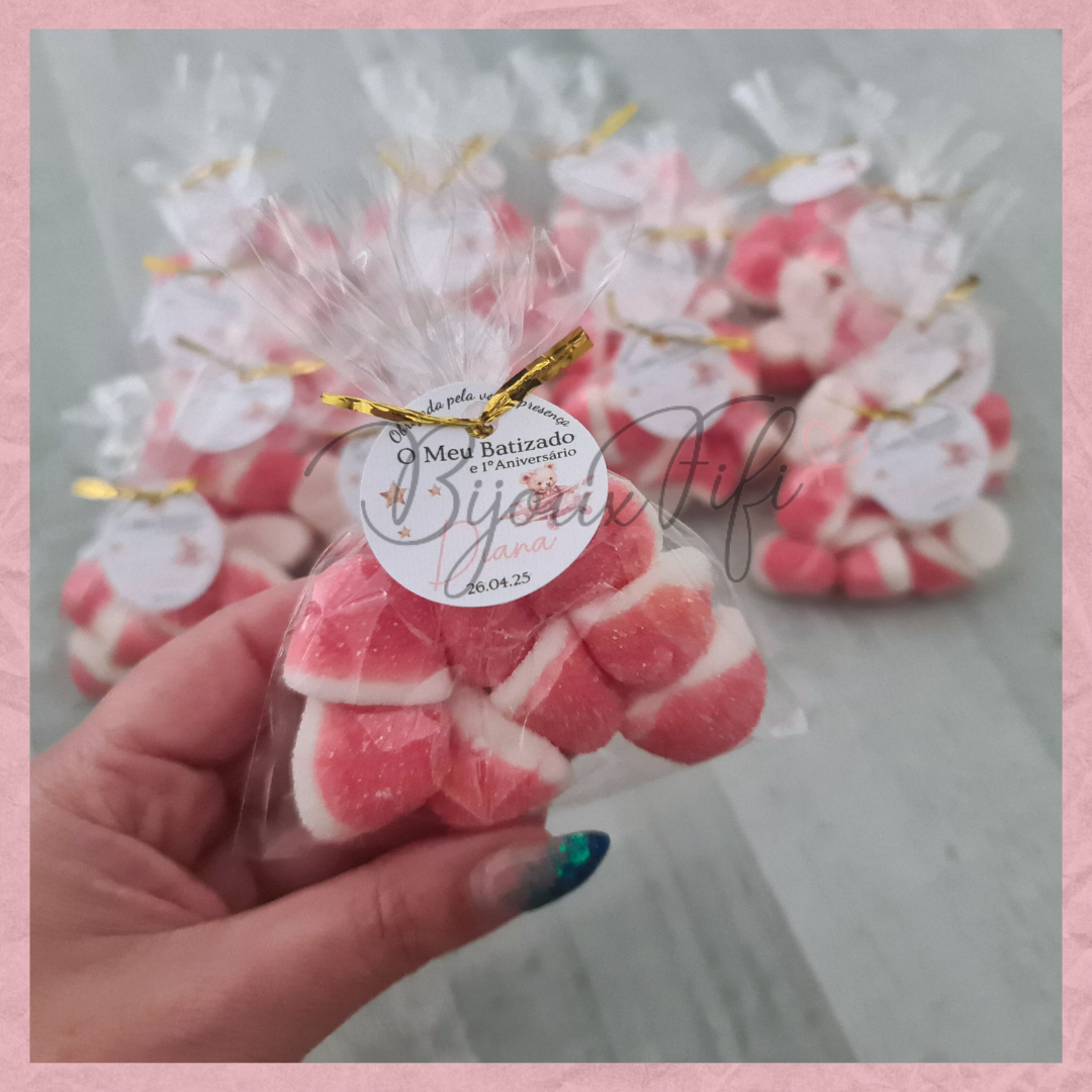 Saquinho de Gomas "Cute Bear" Rose
