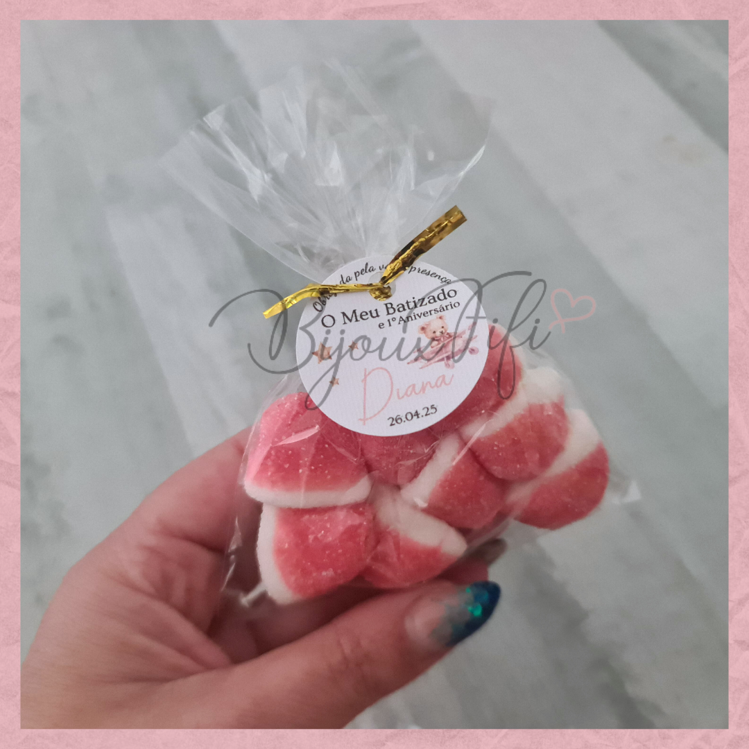 Saquinho de Gomas "Cute Bear" Rose