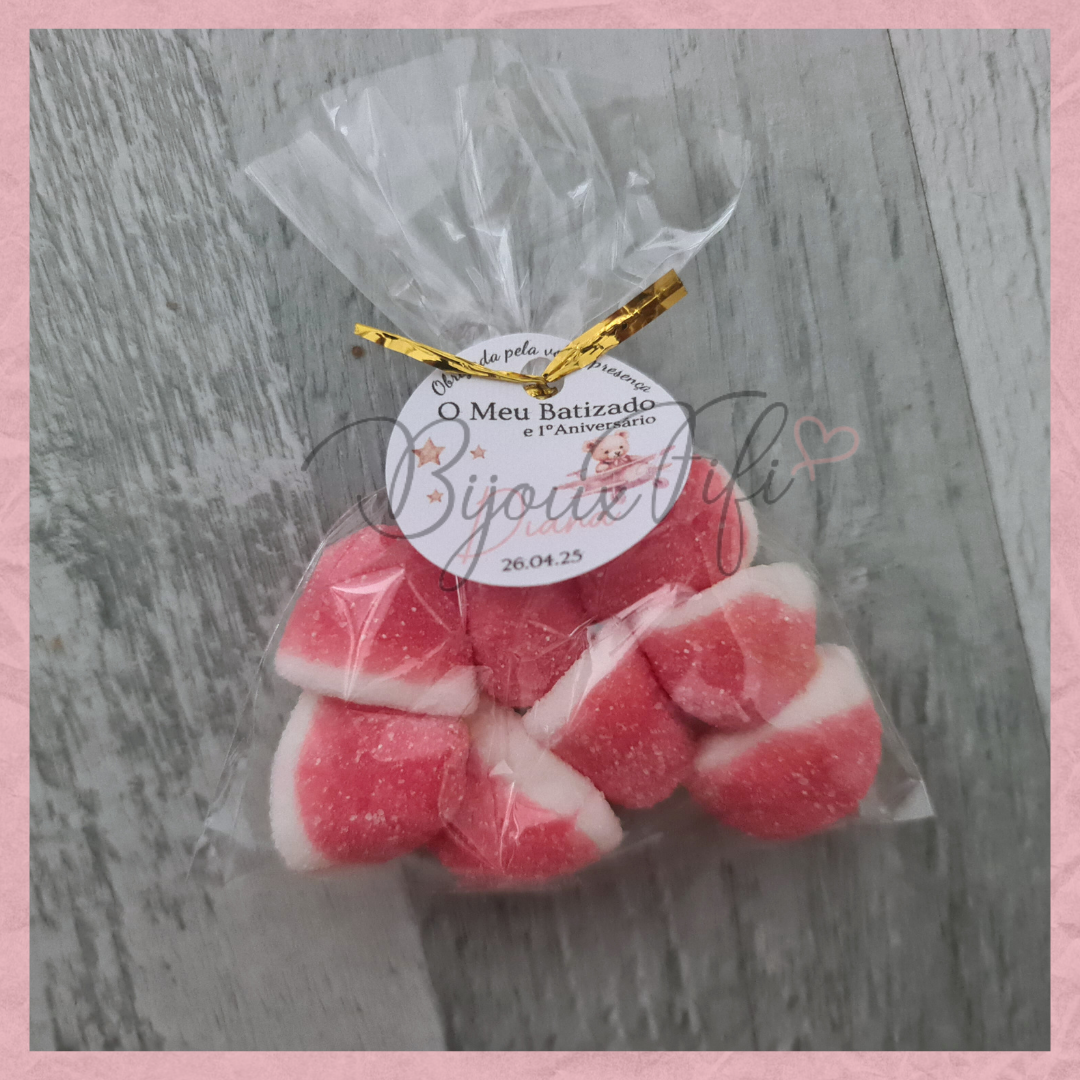 Saquinho de Gomas "Cute Bear" Rose