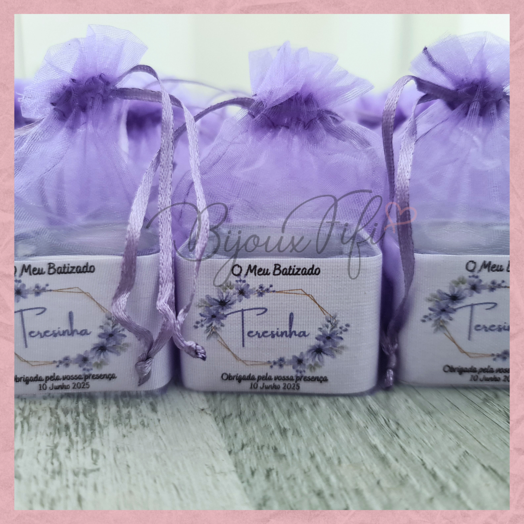 Suporte de vidro com vela "Lilac" MB089