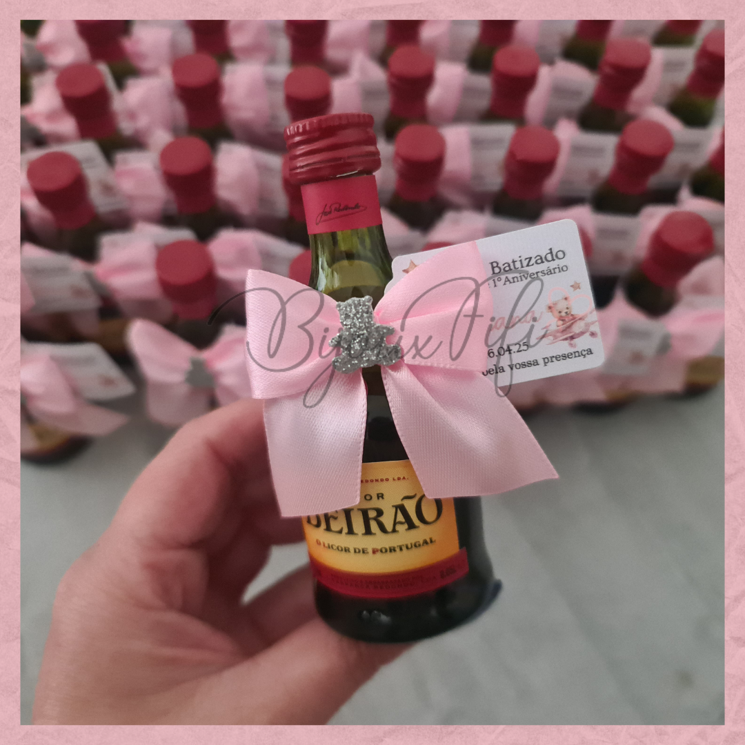 Mini Beirão com laço "Cute Bear" Rose