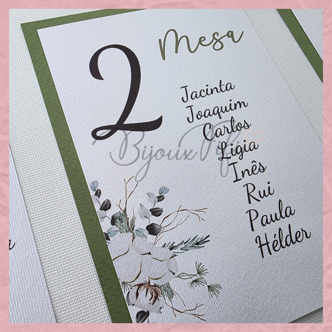 Placar de Seating-Plan "Pure Cotton" MB048