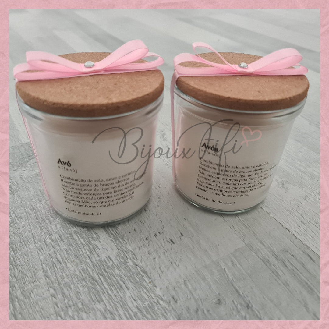 Vela com tampa "Cute Angel" Rose