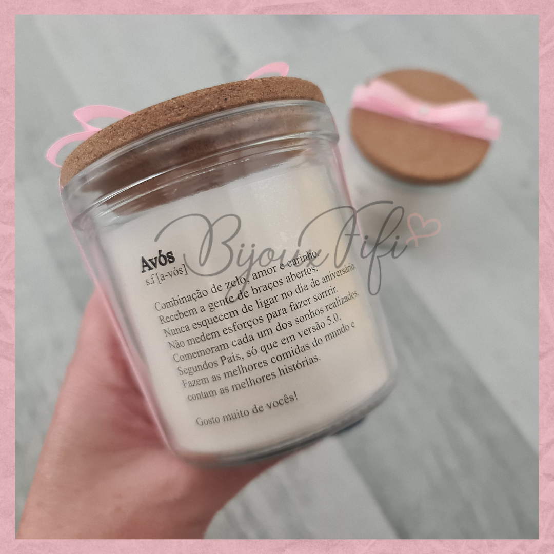 Vela com tampa "Cute Angel" Rose