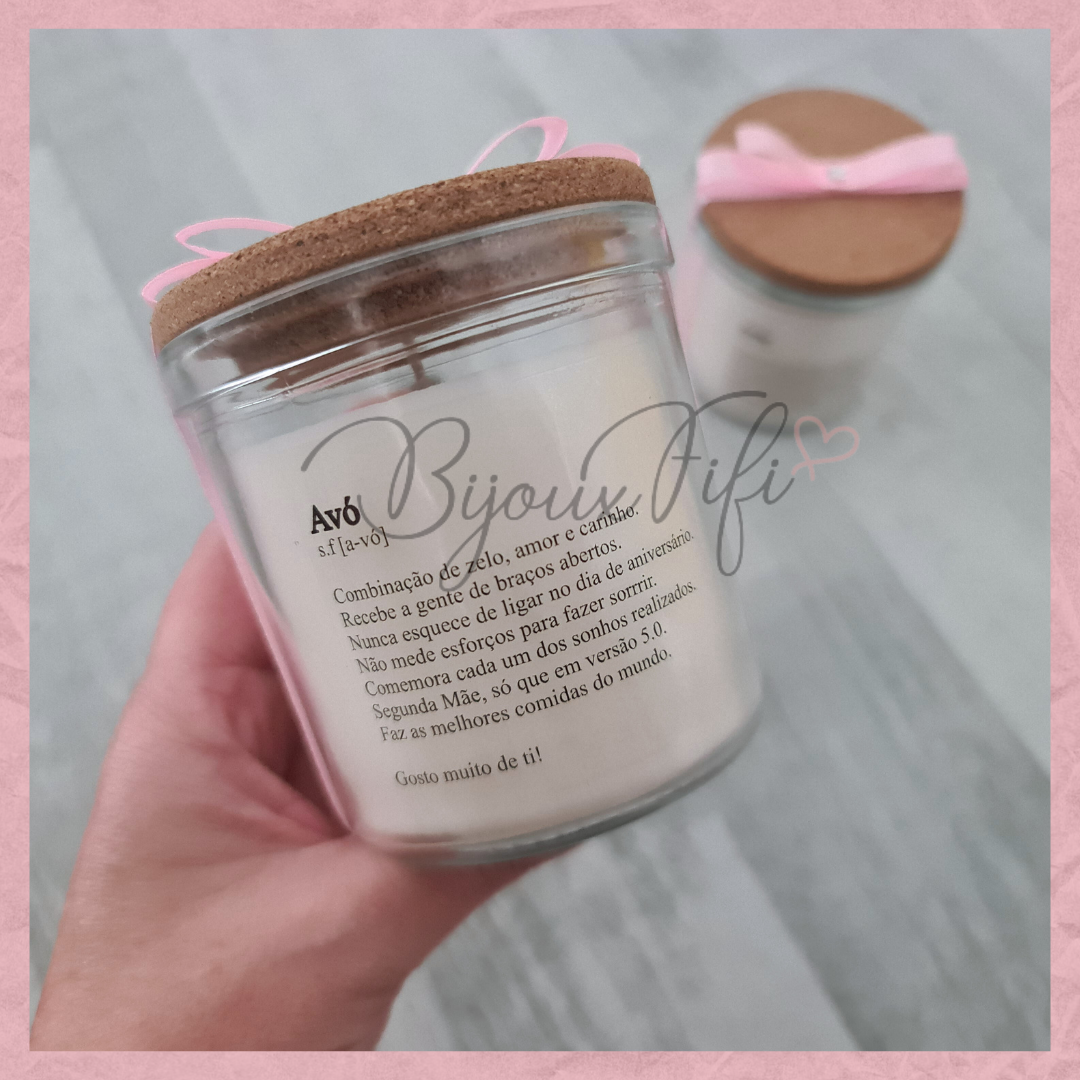 Vela com tampa "Cute Angel" Rose