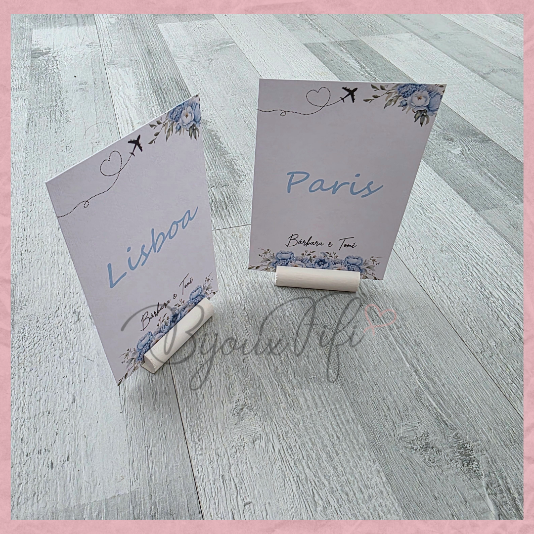 Marcador de Mesa com base "Fly in the sky"