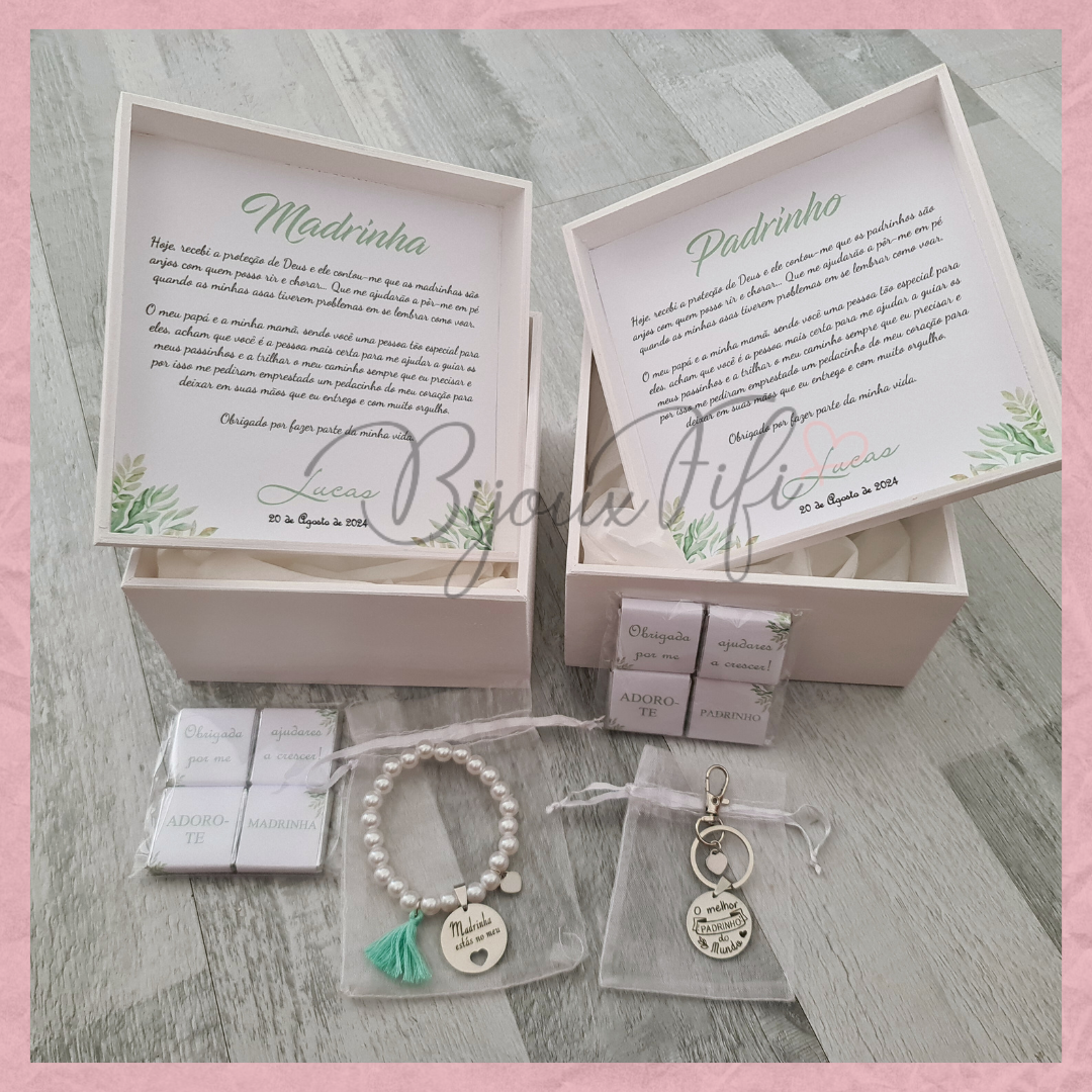 Caixa Oferta Padrinhos "Florest"