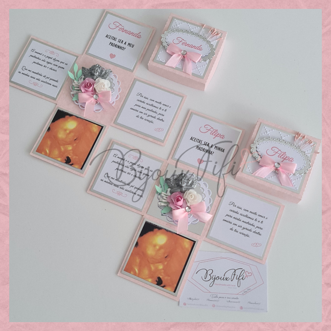 Convite "Caixa Surpresa" Floral ECO