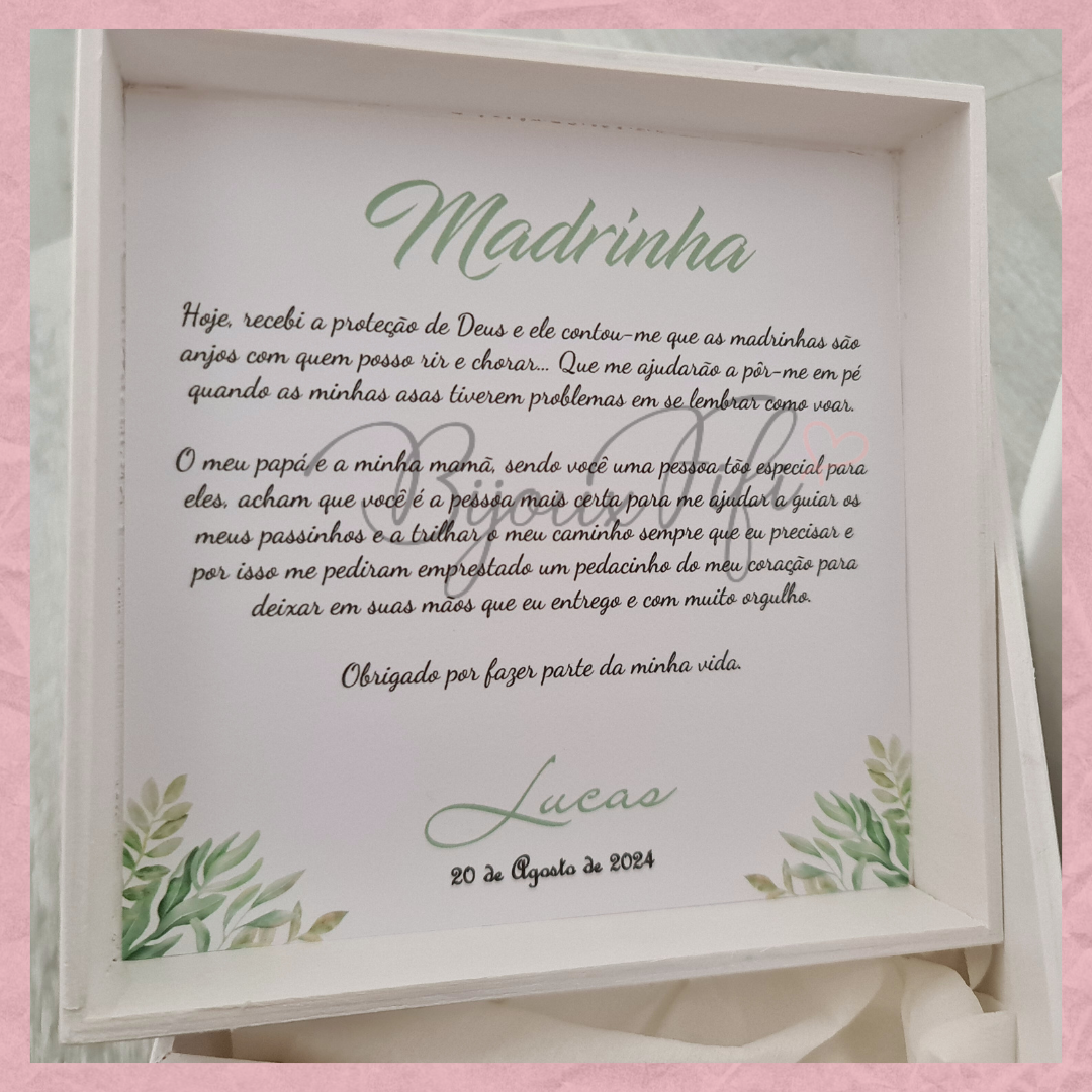 Caixa Oferta Padrinhos "Florest"