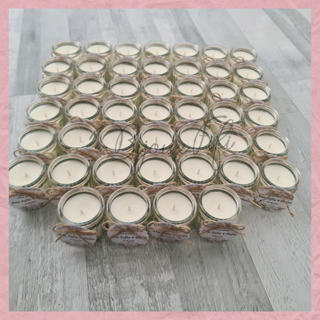 Vela em frasco "Floral Pink"