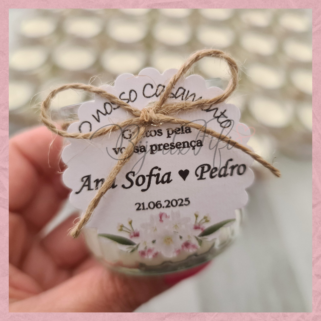 Vela em frasco "Floral Pink"