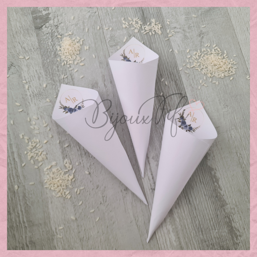 Cones para Arroz Logo "Oxford Blue" MB082