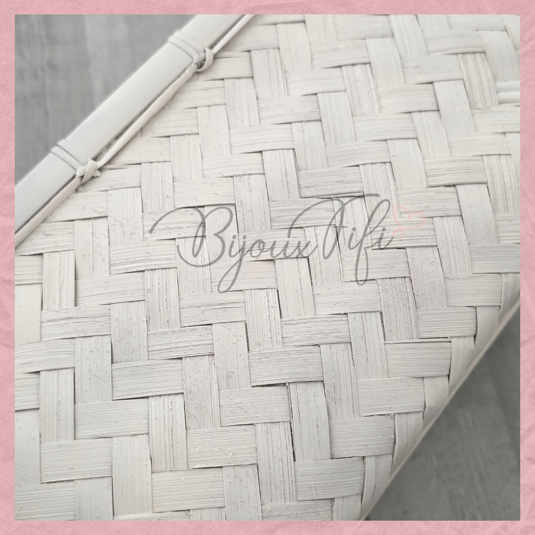 Cesta para Lembranças BAMBU branca