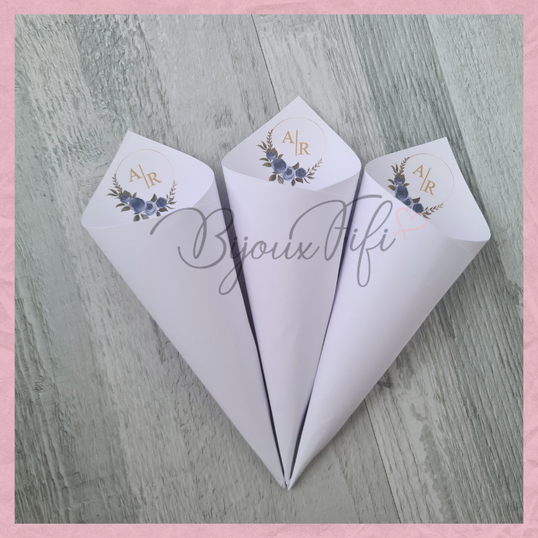 Cones para Arroz Logo "Oxford Blue" MB082