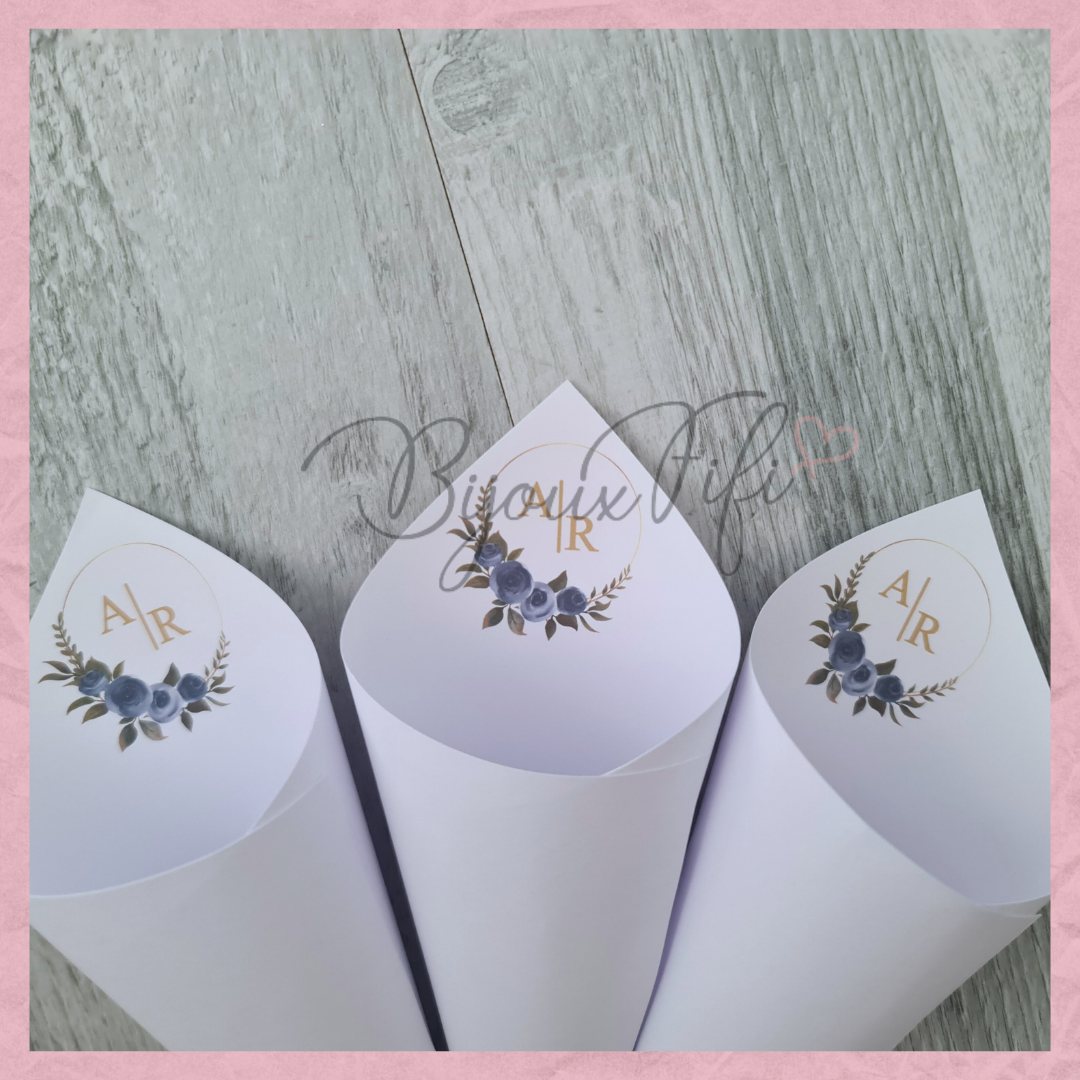 Cones para Arroz Logo "Oxford Blue" MB082