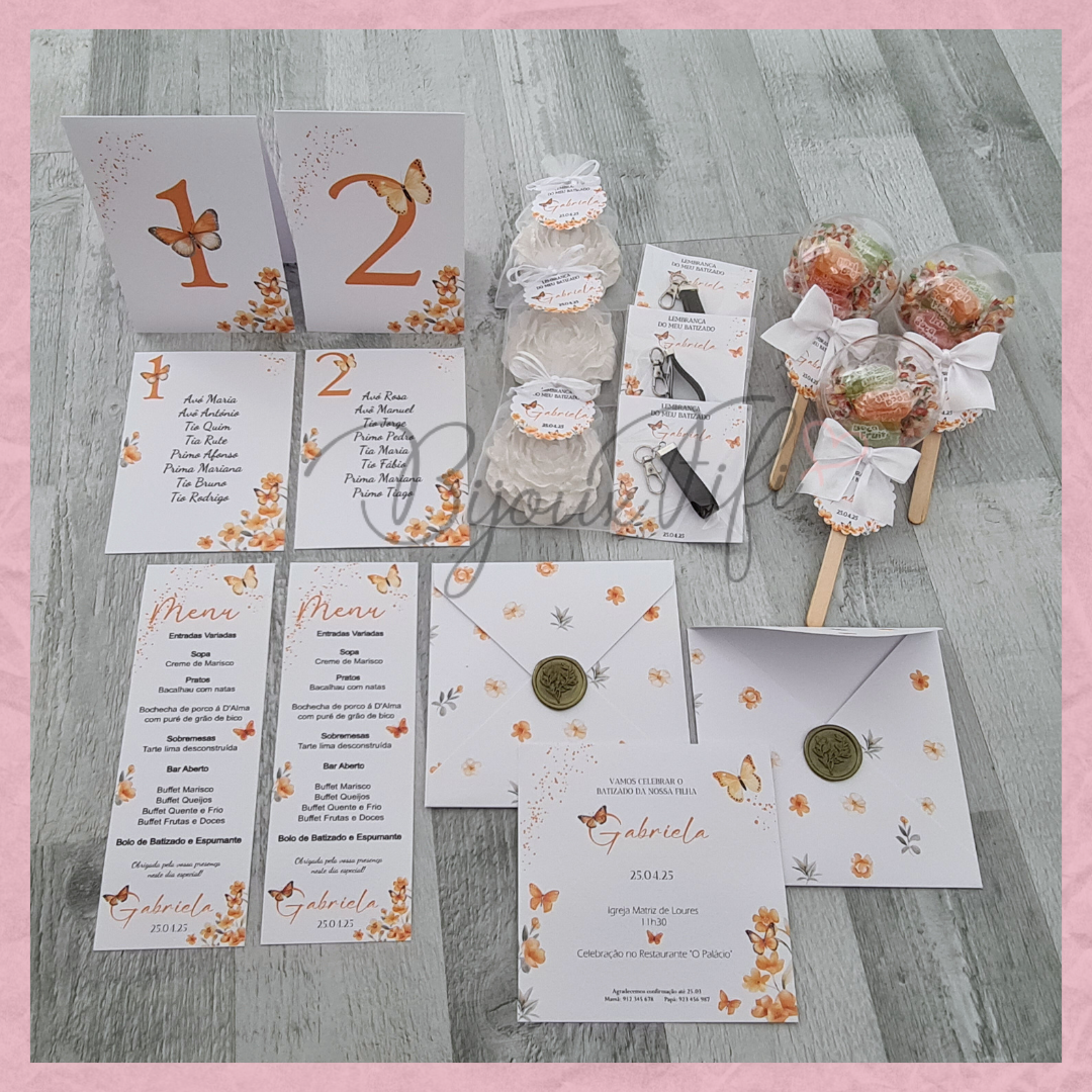 Convite Envelope "ButterFly"