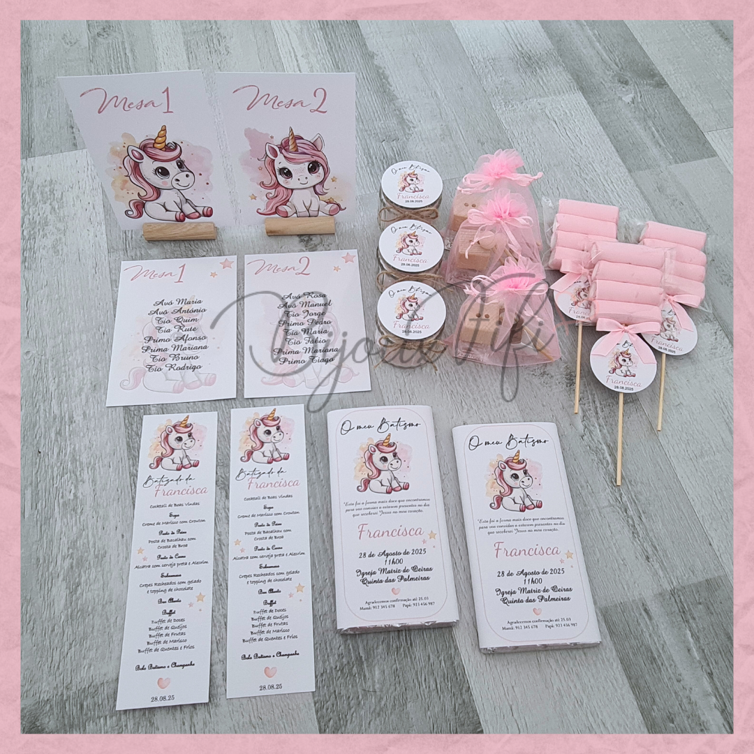 Convite Chocolate "Unicorn"