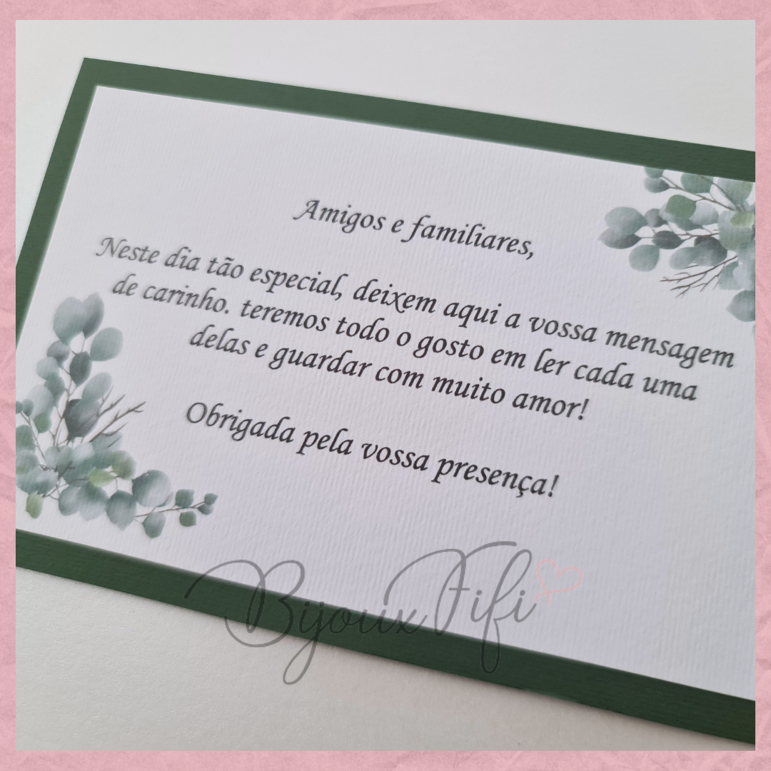 Livro de Honra A4 "Eucalyptus" MB056