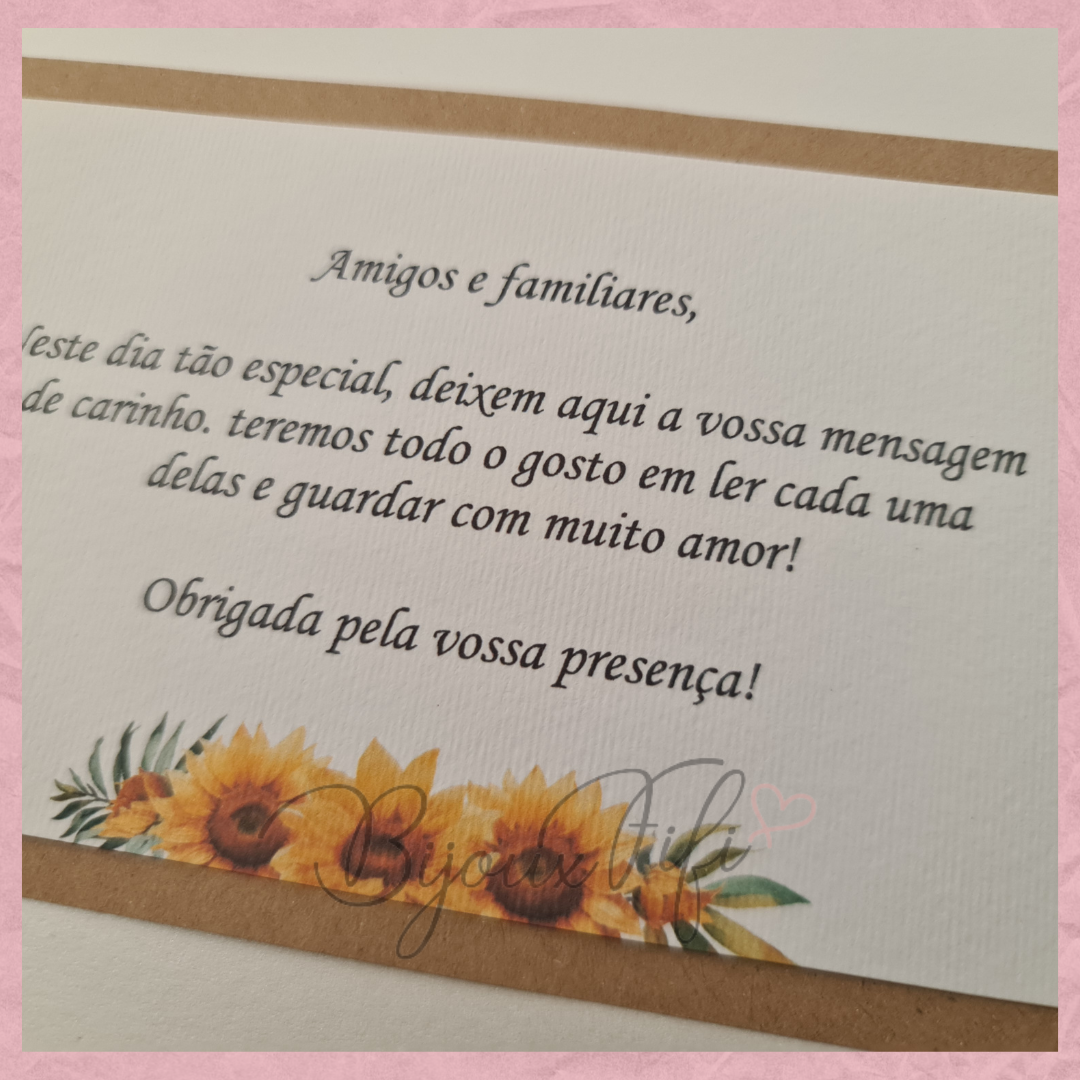 Livro de Honra A4 "Girassol" MB061