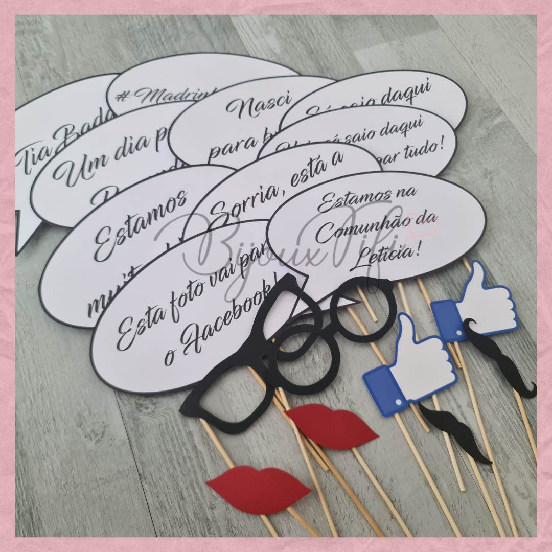 Pack Balões Fala + Objetos