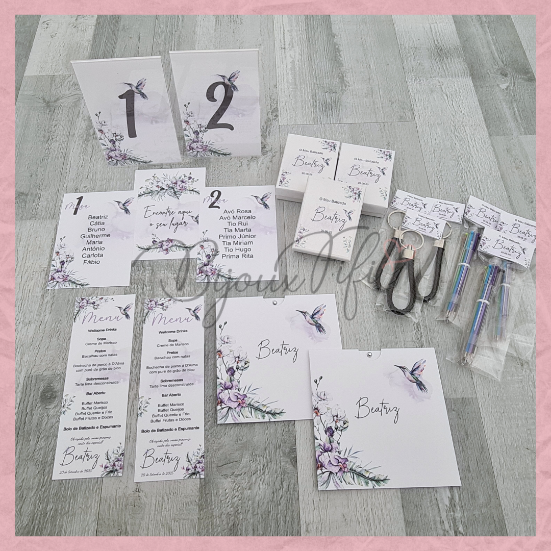 Convite Bolsa Wedding "Colibri"