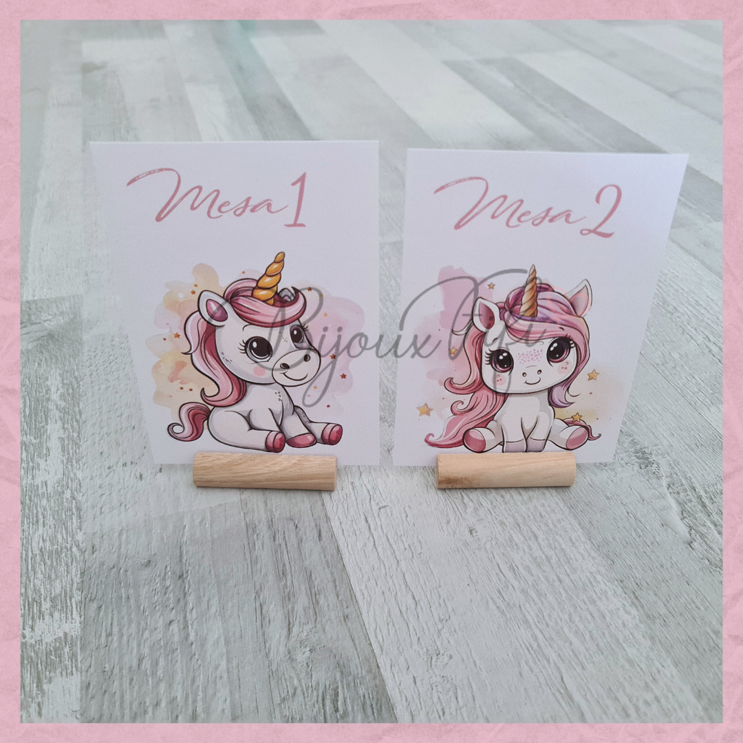 Marcador de Mesa com base "Unicorn"