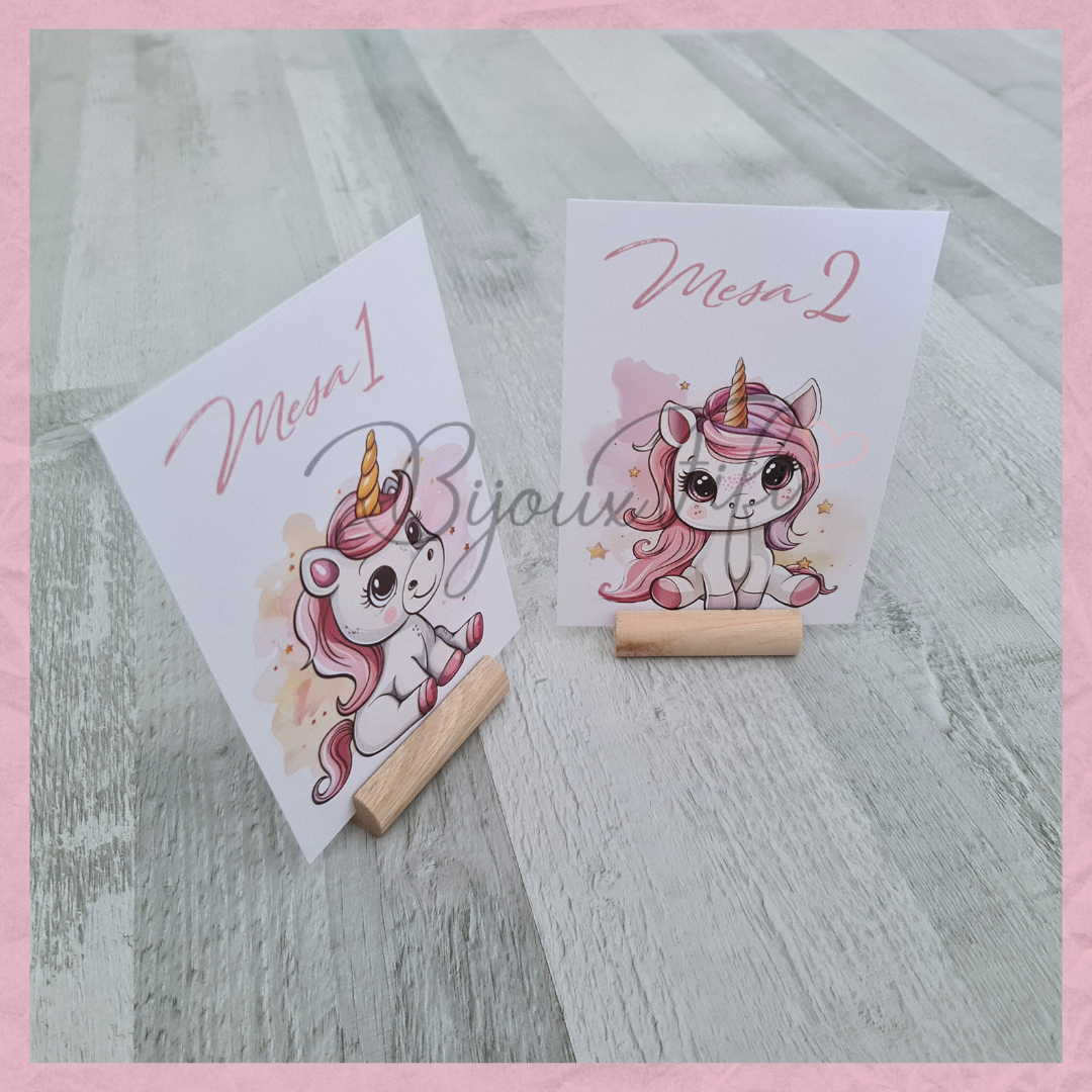 Marcador de Mesa com base "Unicorn"