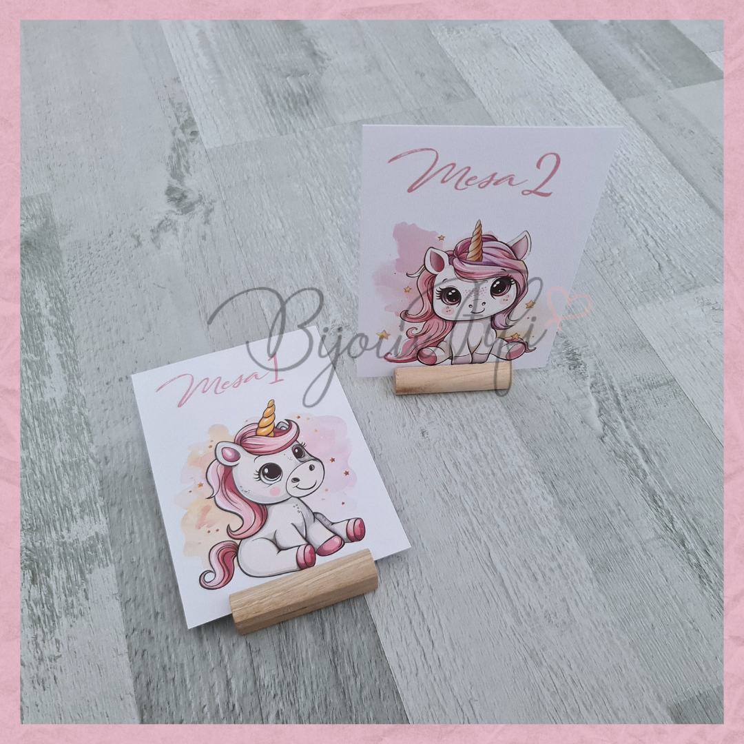 Marcador de Mesa com base "Unicorn"