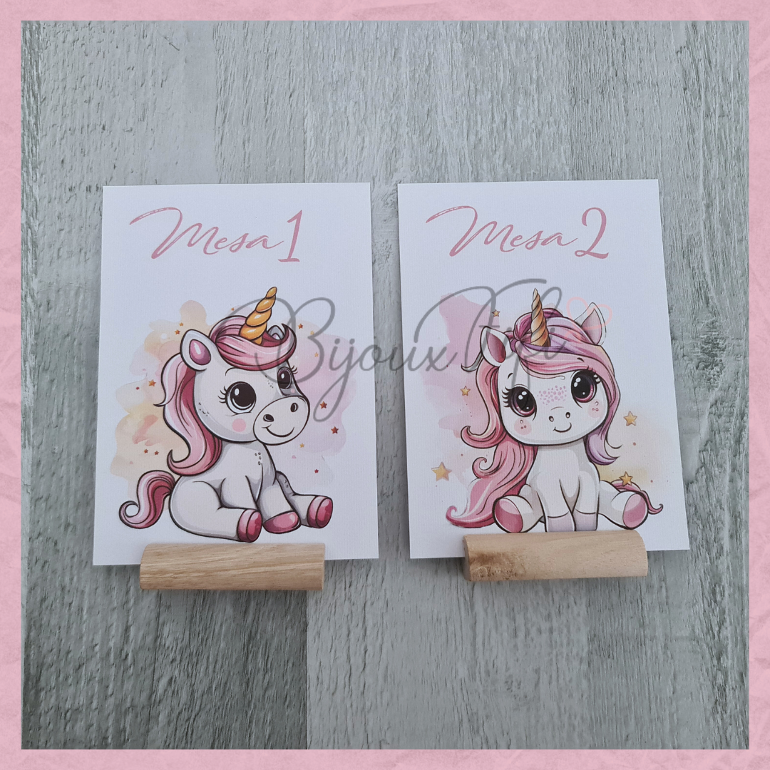 Marcador de Mesa com base "Unicorn"