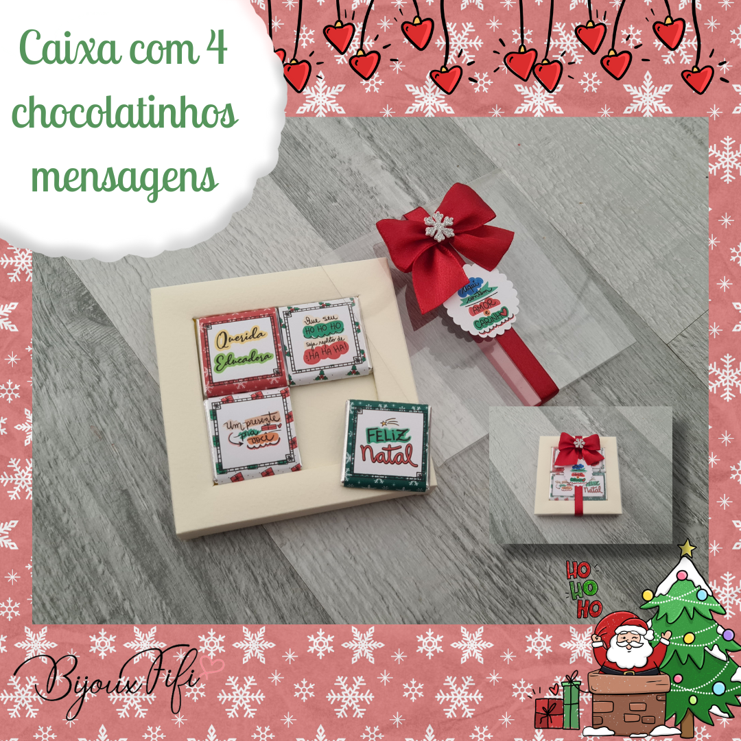 Pack de 4 Chocolatinhos "Escola"