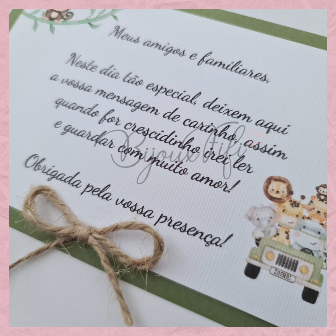 Livro de Honra A4 "Safari"