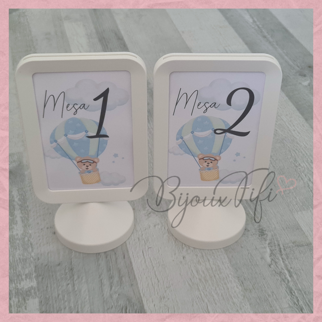Marcador de Mesa em Moldura "Bear Passport"