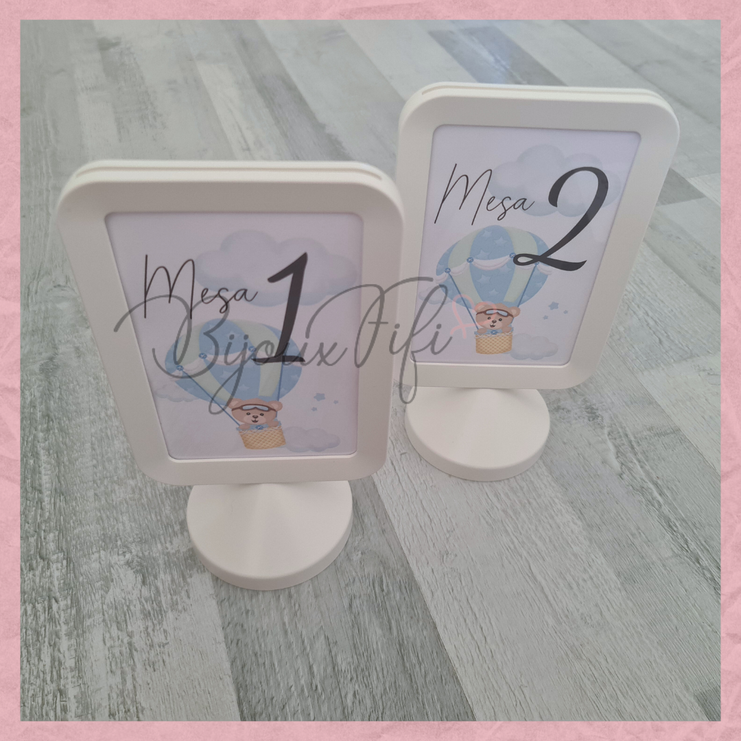 Marcador de Mesa em Moldura "Bear Passport"