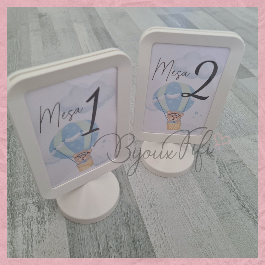 Marcador de Mesa em Moldura "Bear Passport"