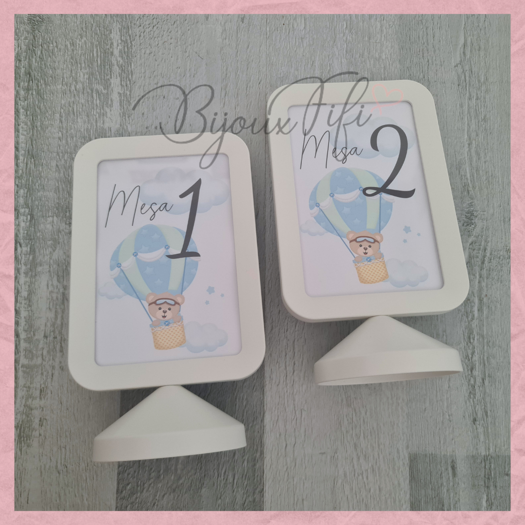 Marcador de Mesa em Moldura "Bear Passport"
