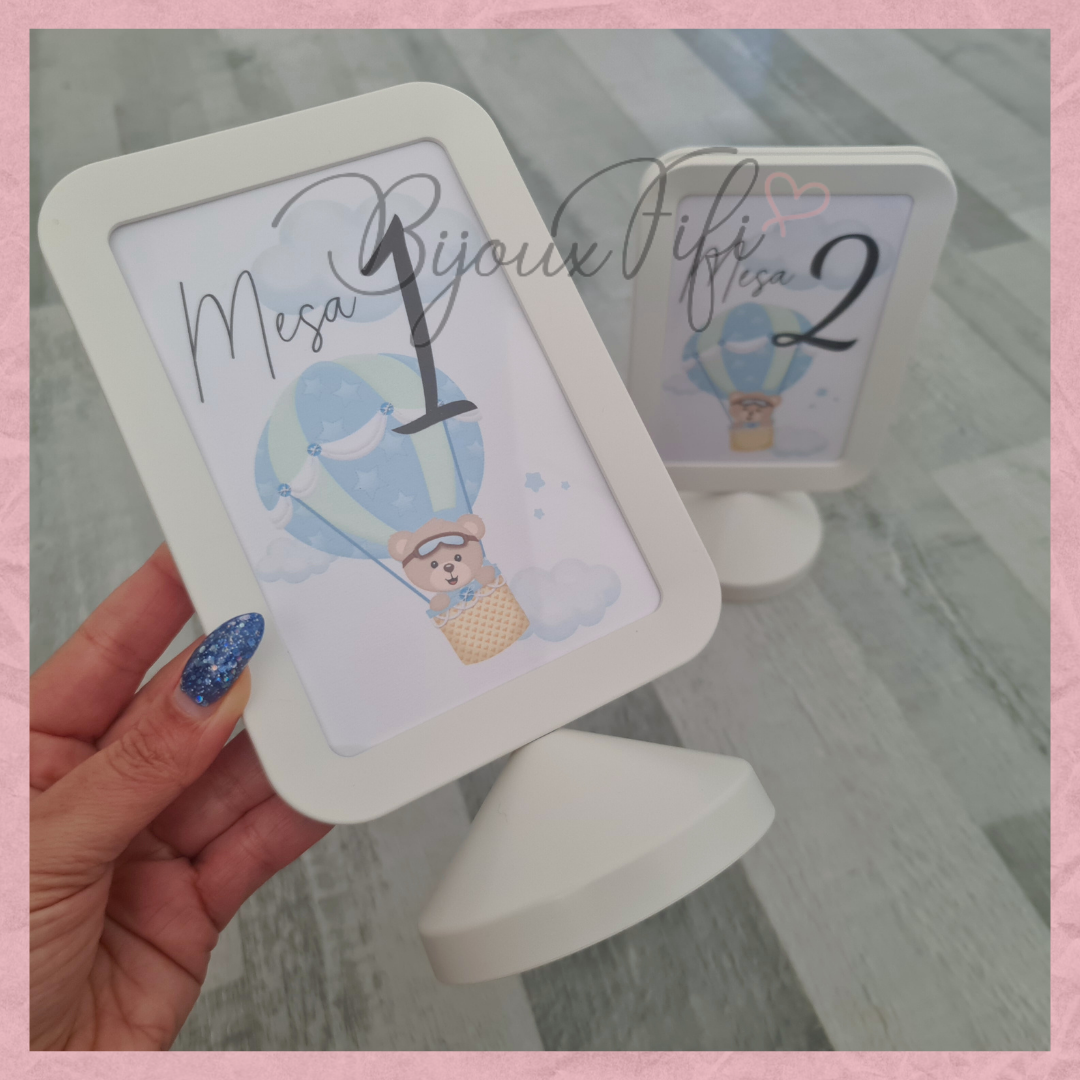 Marcador de Mesa em Moldura "Bear Passport"