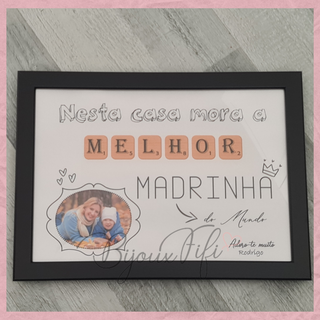 Moldura "Melhor Madrinha"