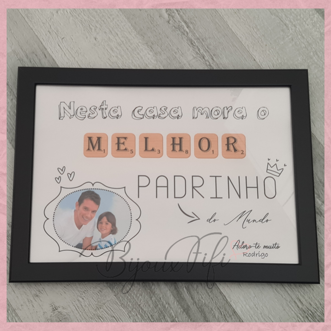 Moldura "Melhor Padrinho"