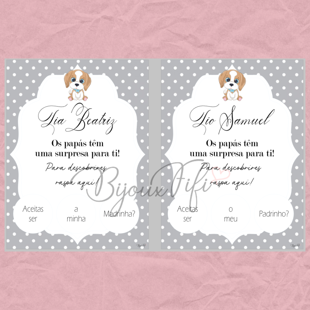 Convite Raspadinha "Animais"