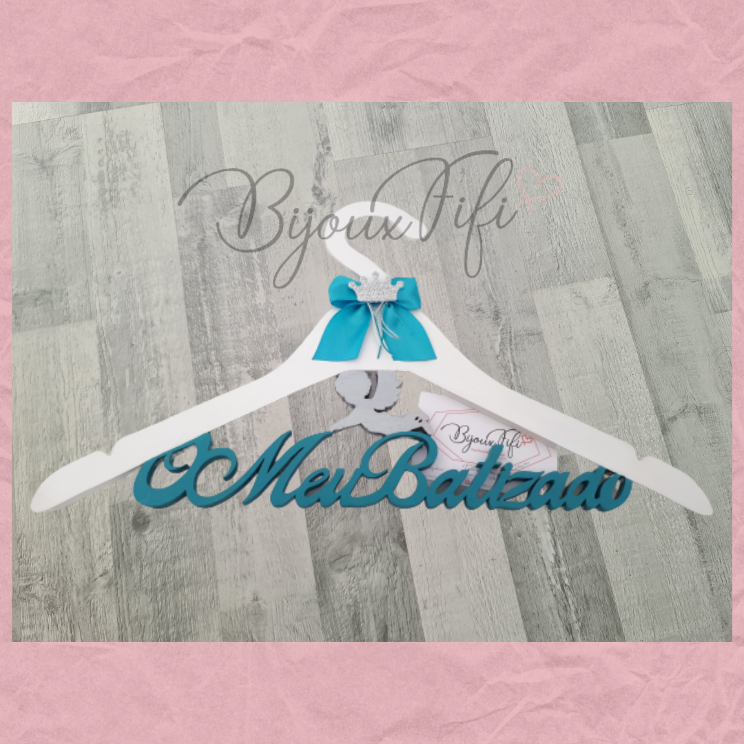 Cabide O meu Batismo - "Coroa" - Bijoux Fifi