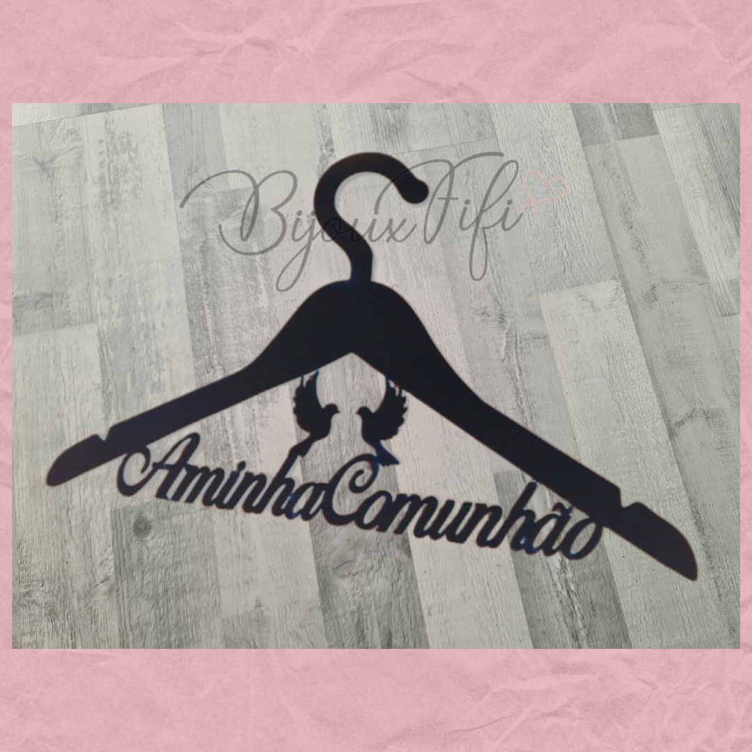 Cabide A Minha Comunhão (preto)