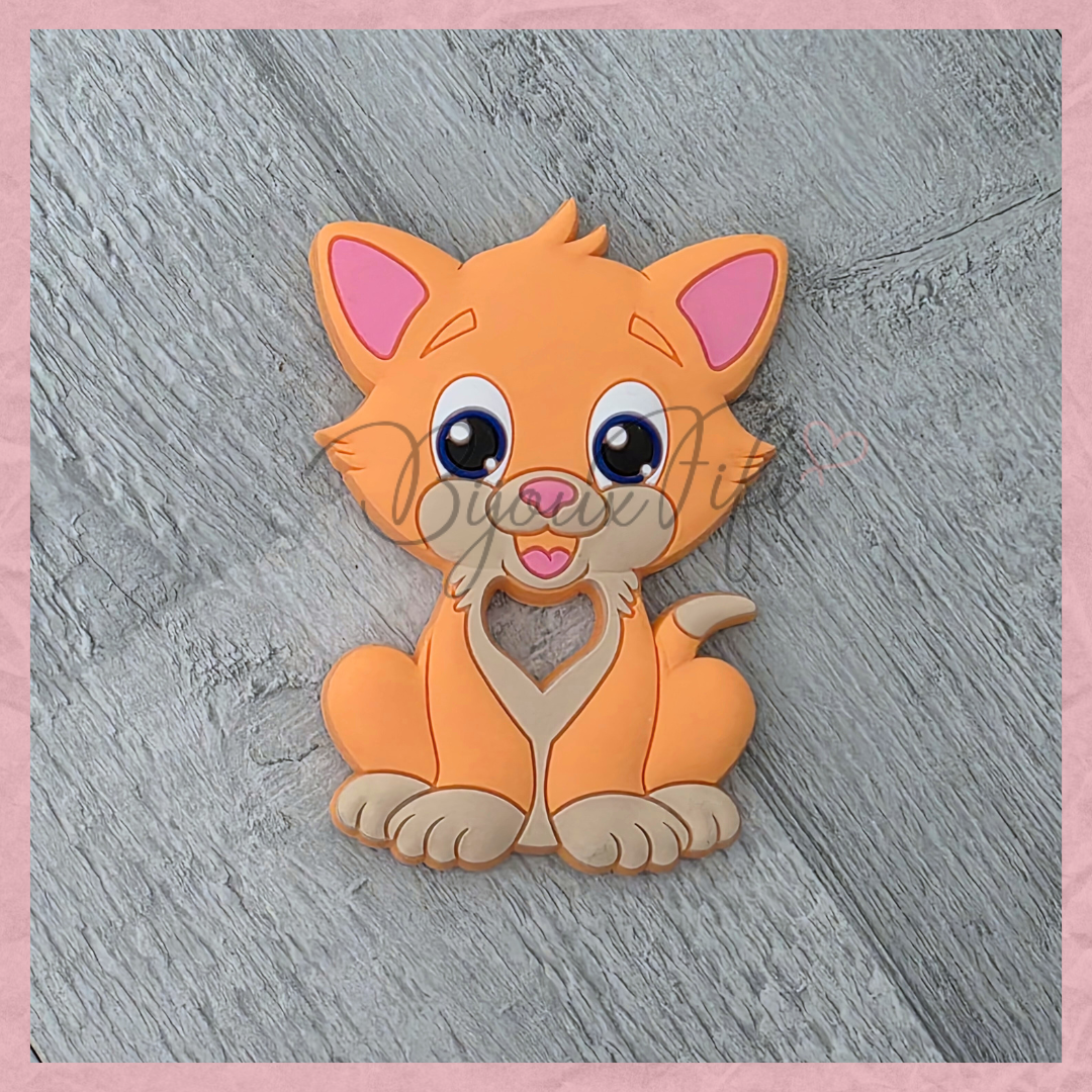 Mordedor de silicone Gatinho