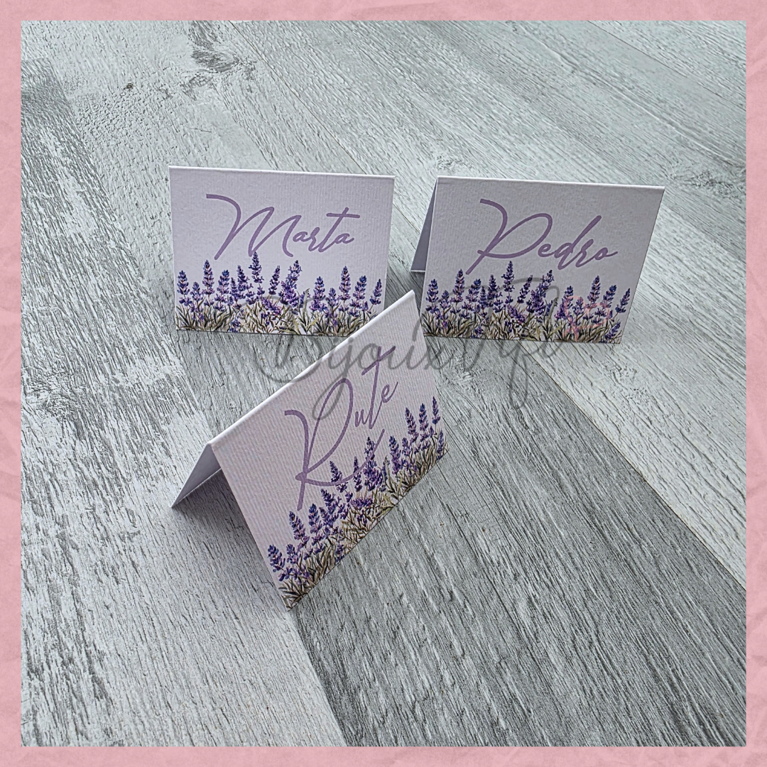 Marcador de Mesa Individual II "Lavanda"
